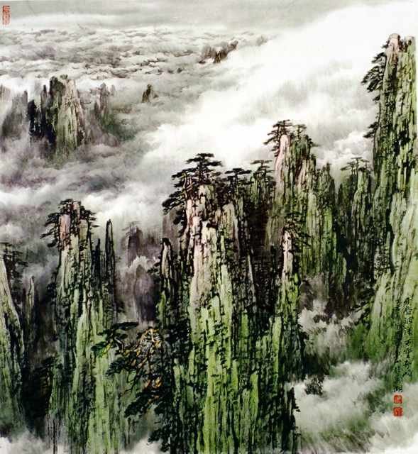 chinese master paintings women nature c art n0232 A4 Photo Print