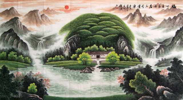 chinese master paintings women nature c art n0364 A4 Photo Print