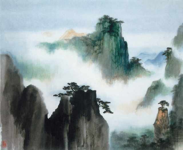 chinese master paintings women nature c art n0395 A4 Photo Print