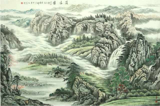 chinese master paintings women nature c art n0434 A4 Photo Print