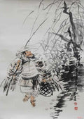 chinese master paintings women nature c art n0444 A4 Photo Print