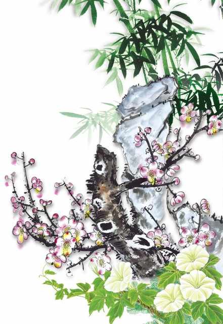 chinese master paintings women nature c art n0493 A4 Photo Print