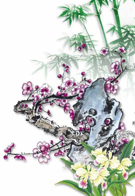 chinese master paintings women nature c art n0495 A4 Photo Print