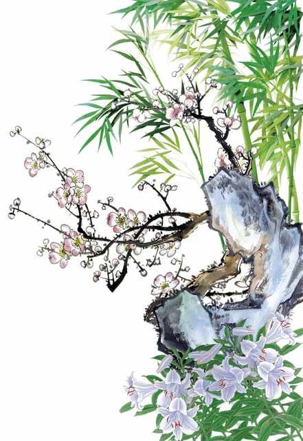 chinese master paintings women nature c art n0496 A4 Photo Print
