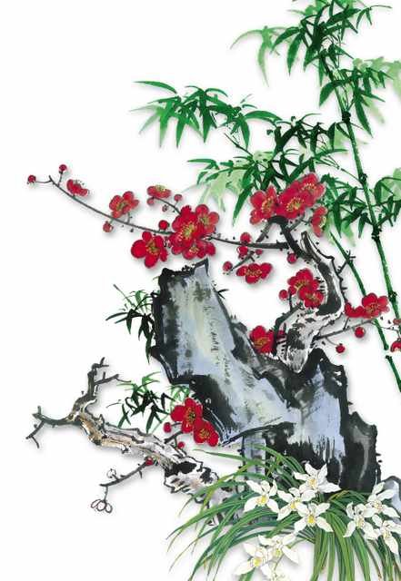 chinese master paintings women nature c art n0497 A4 Photo Print
