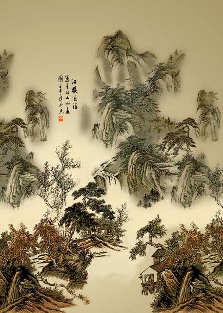 chinese master paintings women nature c art n0547 A4 Photo Print