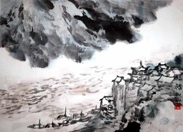 chinese master paintings women nature c art n0560 A4 Photo Print