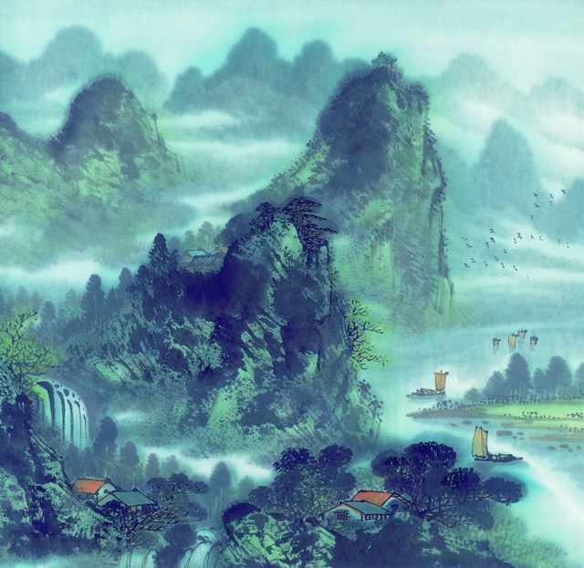 chinese master paintings women nature c art n0593 A4 Photo Print