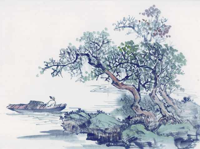 chinese master paintings women nature c art n0604 A4 Photo Print