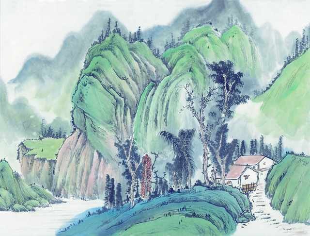 chinese master paintings women nature c art n0623 A4 Photo Print