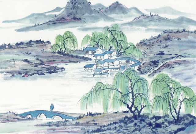 chinese master paintings women nature c art n0633 A4 Photo Print
