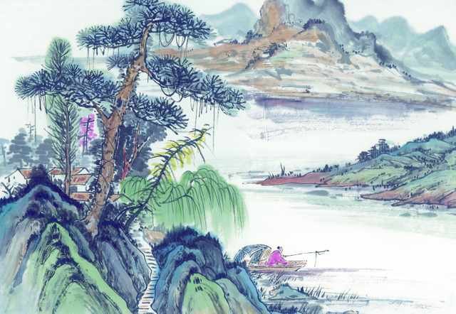 chinese master paintings women nature c art n0642 A4 Photo Print