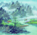 chinese master paintings women nature c art n0666 A4 Photo Print