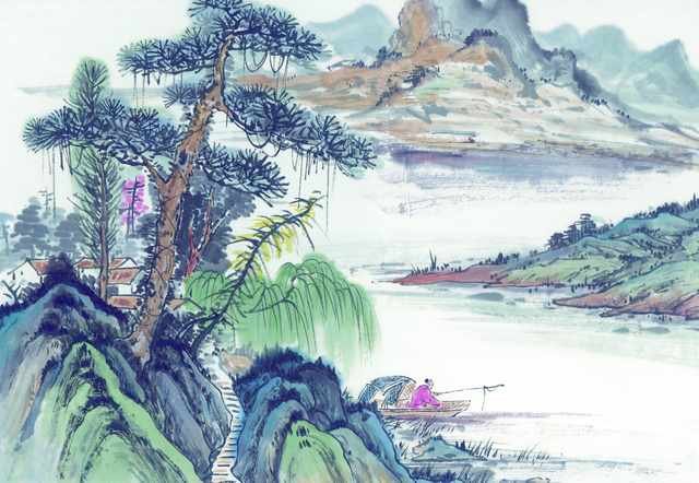 chinese master paintings women nature c art n0690 A4 Photo Print