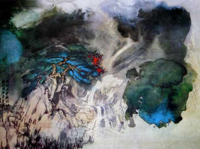 chinese masters paintings chang dai chien cdc0012 A4 Photo Print