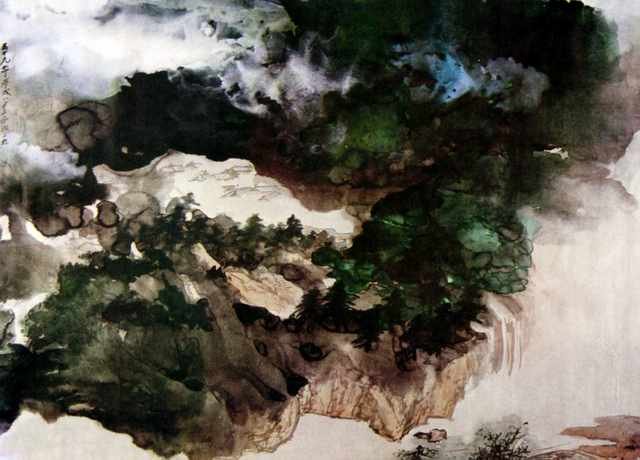 chinese masters paintings chang dai chien cdc0015 A4 Photo Print