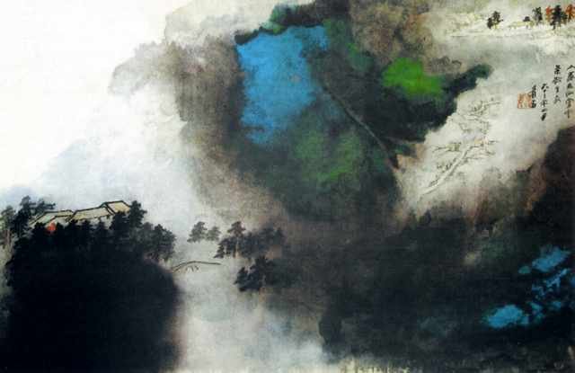 chinese masters paintings chang dai chien cdc0018 A4 Photo Print
