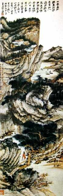 chinese masters paintings chang dai chien cdc002 A4 Photo Print