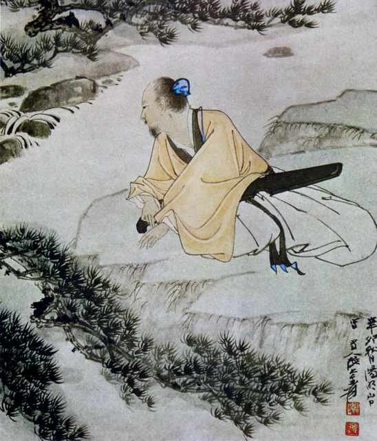 chinese masters paintings chang dai chien cdc0039 A4 Photo Print