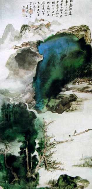 chinese masters paintings chang dai chien cdc0084 A4 Photo Print