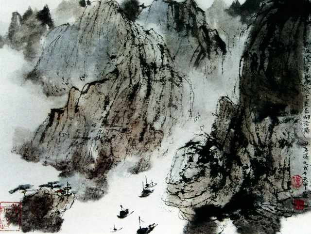 chinese masters paintings fu baoshi fbs001 A4 Photo Print