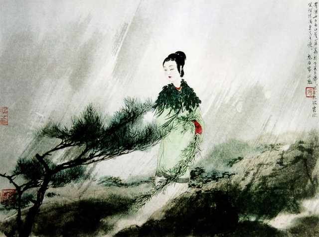 chinese masters paintings fu baoshi fbs0010 A4 Photo Print