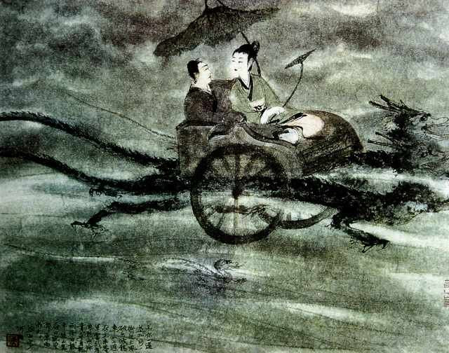chinese masters paintings fu baoshi fbs0041 A4 Photo Print