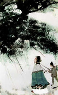 chinese masters paintings fu baoshi fbs0081 A4 Photo Print
