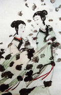 chinese masters paintings fu baoshi fbs0090 A4 Photo Print