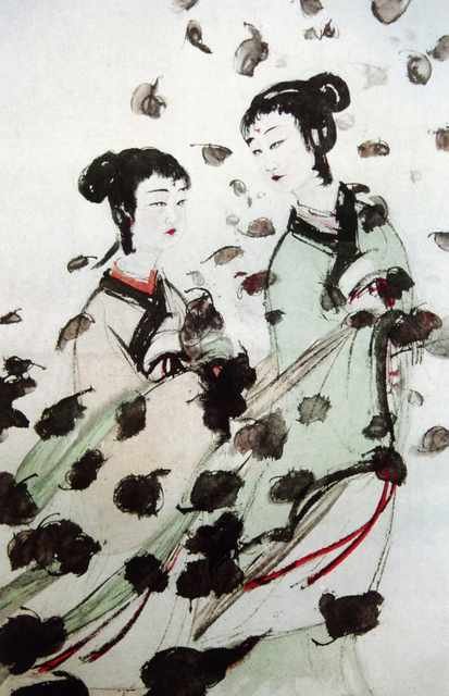 chinese masters paintings fu baoshi fbs0090 A4 Photo Print