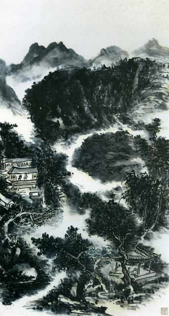 chinese masters paintings huang binhong hbh003 A4 Photo Print
