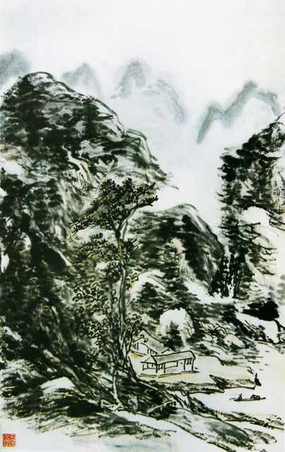chinese masters paintings huang binhong hbh0055 A4 Photo Print