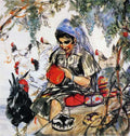 chinese masters paintings huang zhou hz0010 A4 Photo Print