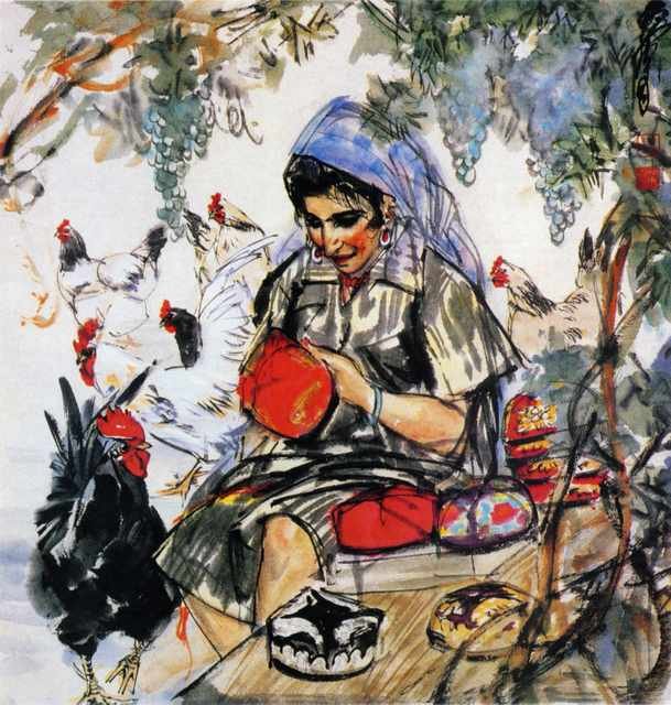 chinese masters paintings huang zhou hz0010 A4 Photo Print