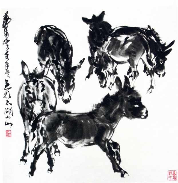 chinese masters paintings huang zhou hz00103 A4 Photo Print