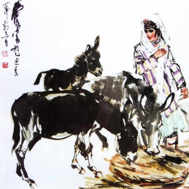 chinese masters paintings huang zhou hz00105 A4 Photo Print