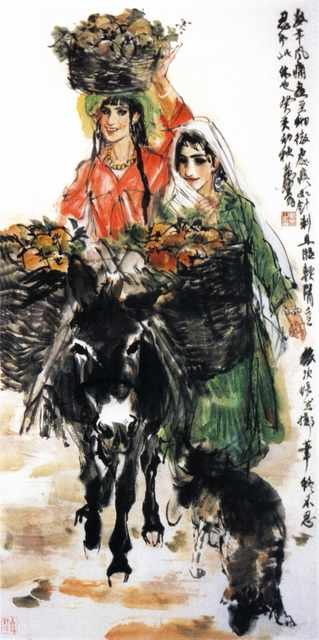chinese masters paintings huang zhou hz00108 A4 Photo Print