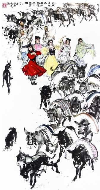 chinese masters paintings huang zhou hz0012 A4 Photo Print