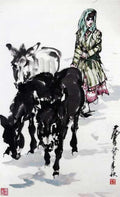 chinese masters paintings huang zhou hz0016 A4 Photo Print