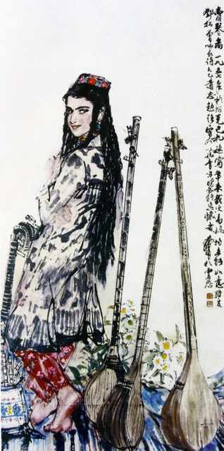 chinese masters paintings huang zhou hz0017 A4 Photo Print
