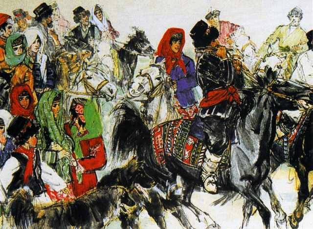 chinese masters paintings huang zhou hz0025 A4 Photo Print