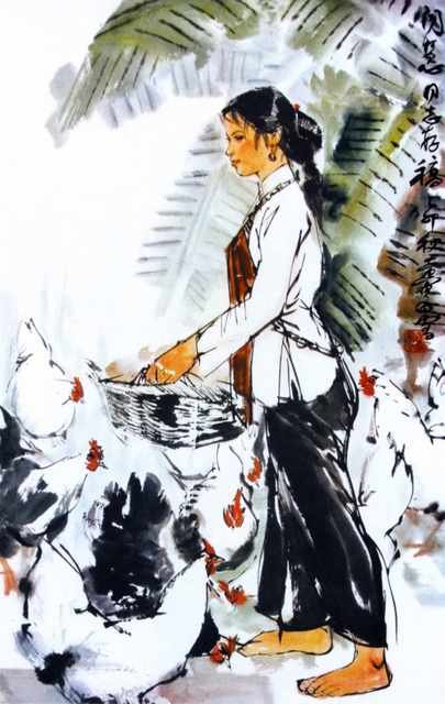chinese masters paintings huang zhou hz0028 A4 Photo Print