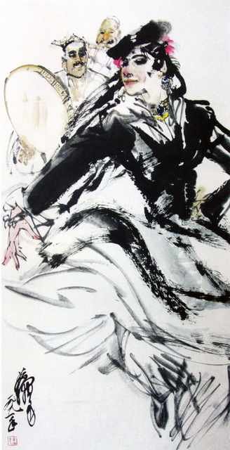 chinese masters paintings huang zhou hz0031 A4 Photo Print