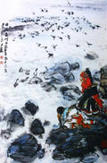 chinese masters paintings huang zhou hz004 A4 Photo Print