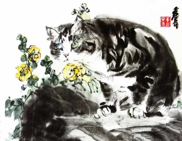 chinese masters paintings huang zhou hz0043 A4 Photo Print