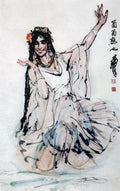 chinese masters paintings huang zhou hz0050 A4 Photo Print