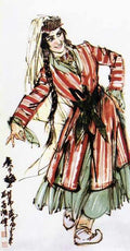 chinese masters paintings huang zhou hz0060 A4 Photo Print