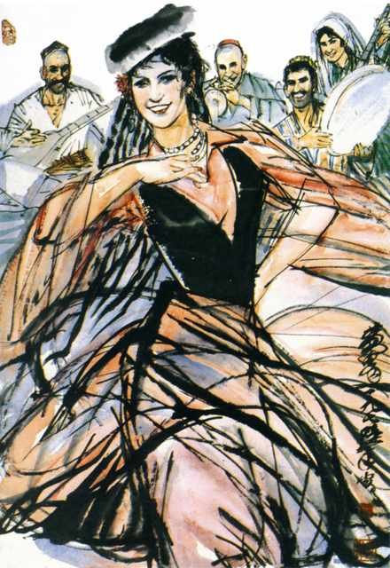 chinese masters paintings huang zhou hz0064 A4 Photo Print