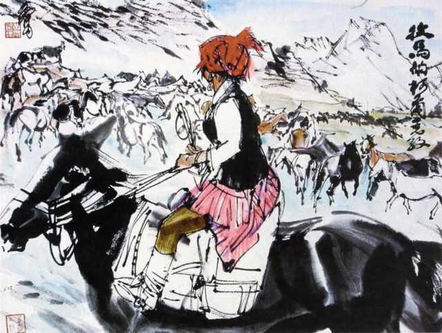 chinese masters paintings huang zhou hz0065 A4 Photo Print