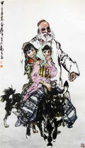 chinese masters paintings huang zhou hz0084 A4 Photo Print